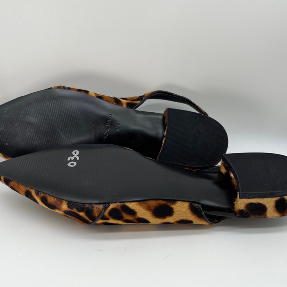 6M Nine West Leopard Print Cowhide Slings - Picture 5 of 9